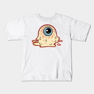 melting pizza graphic sublimation Kids T-Shirt